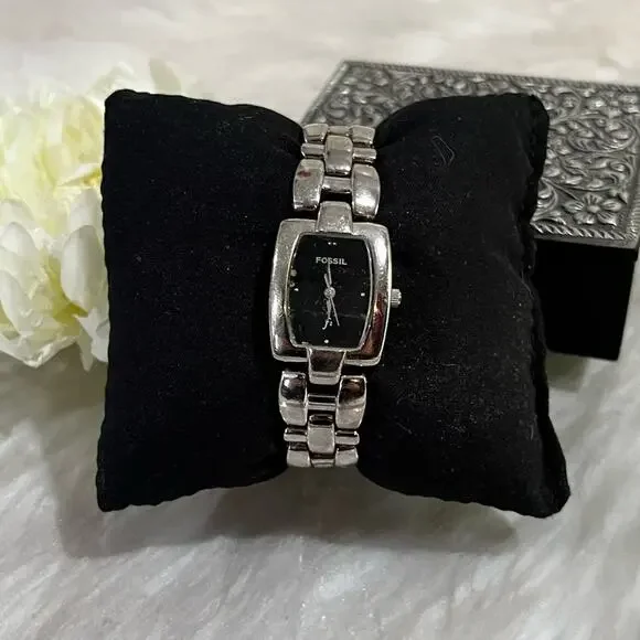 Fossil F2 ES8823 Stainless Steel Analog Quartz Silver Link Bracelet Wrist Watch - Picture 5 of 15